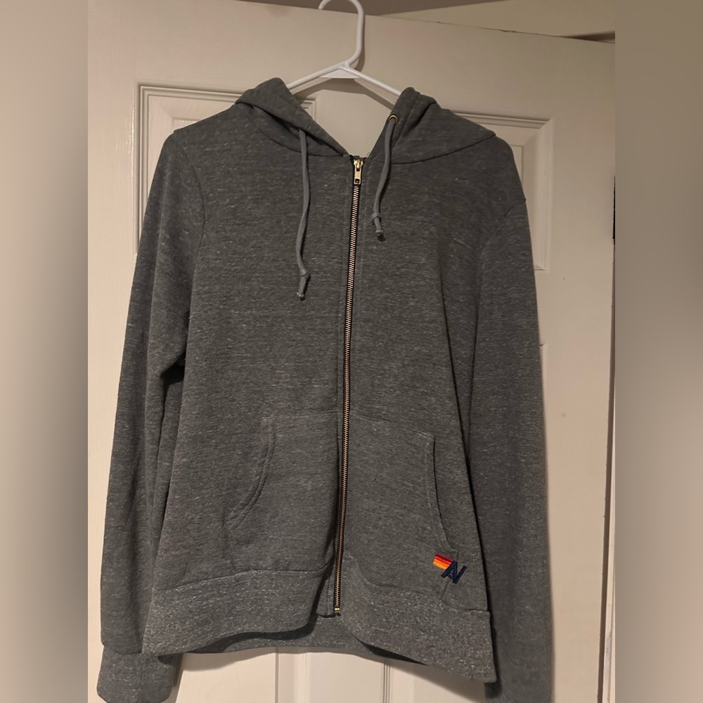 Rare Aviator Nation gray zip-up hoodie ❤️